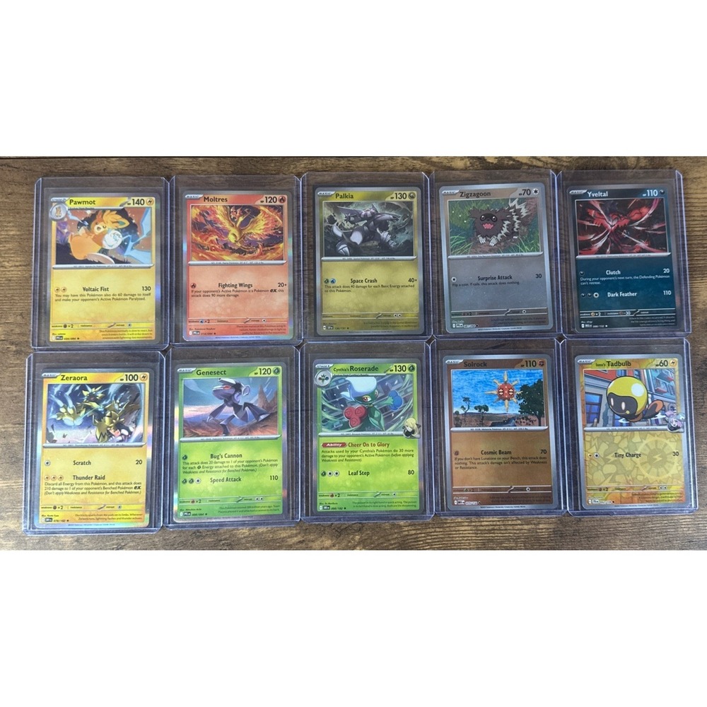 Bundle Of 10 Pokemon Cards Holo / Reverse Fast And Safe Shipping As Pictured